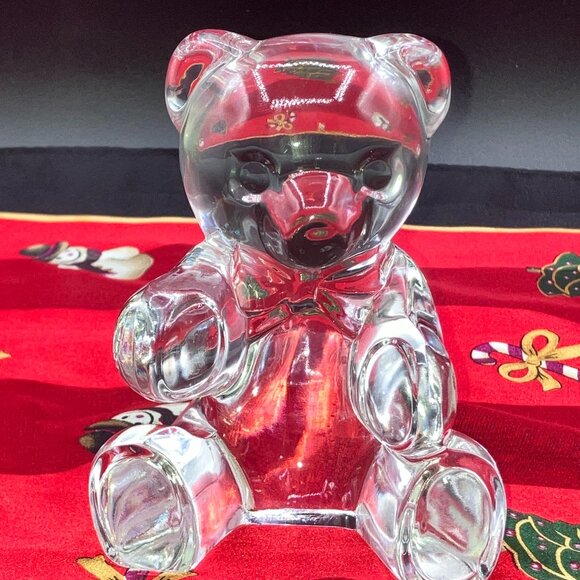 Vintage 1970's Godinger Crystal Steiff Bear Limited Edition - Picture 1 of 10